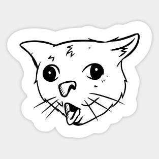coughing cat meme Sticker